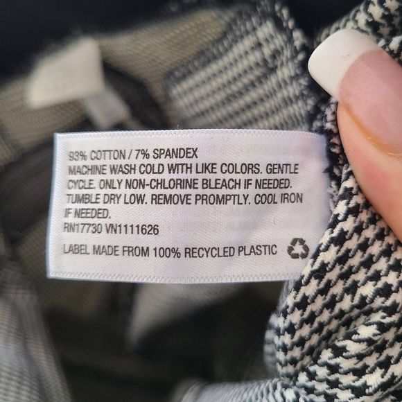 Houndstooth check stretch trouser 8 - Picture 4 of 6